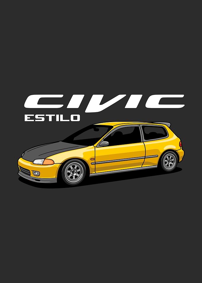 Yellow Civic Estilo