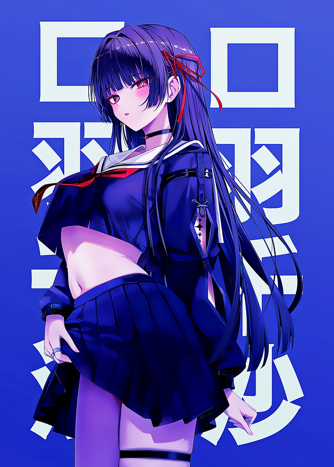 Anime Girl in School Uniform
