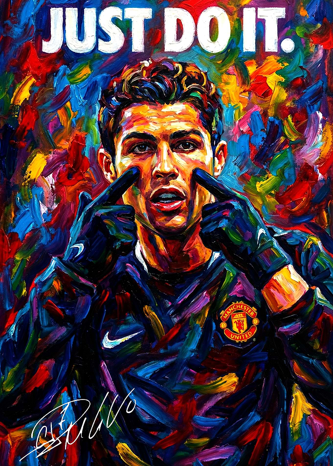 Cristiano Ronaldo 'Just Do It' Painting