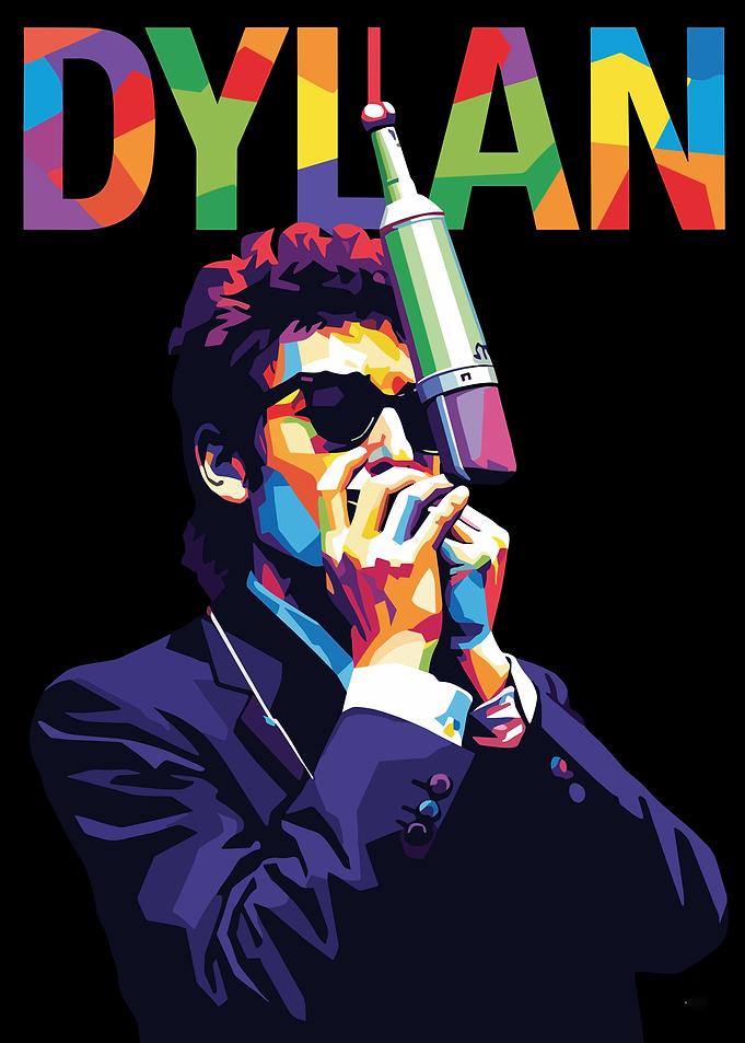 Bob Dylan Pop Art Portrait