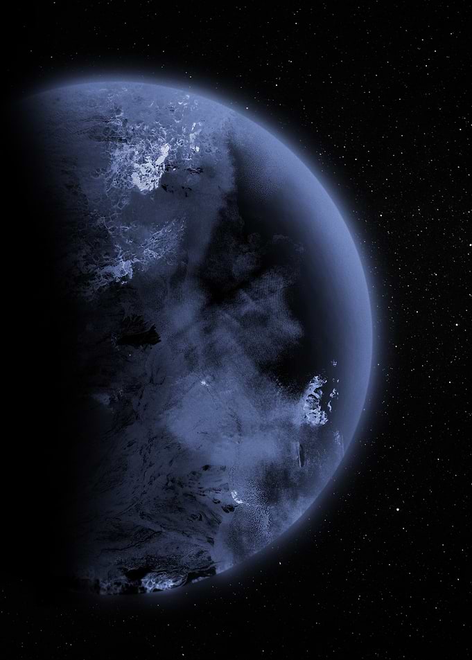 Alien Planet in Deep Space