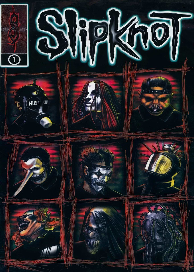 Slipknot Comic Cover with Masks