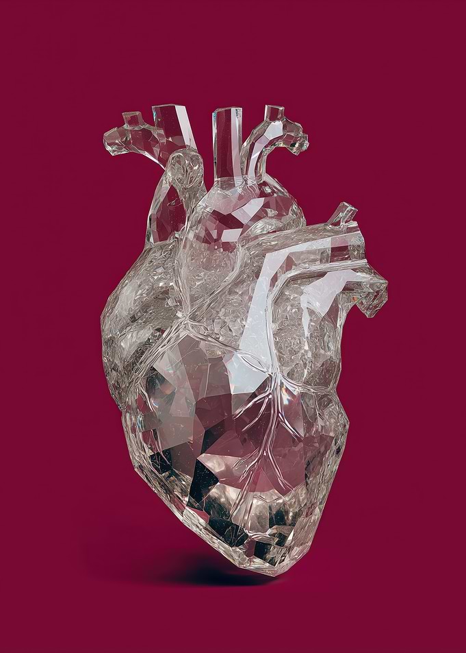 Crystal Heart Sculpture