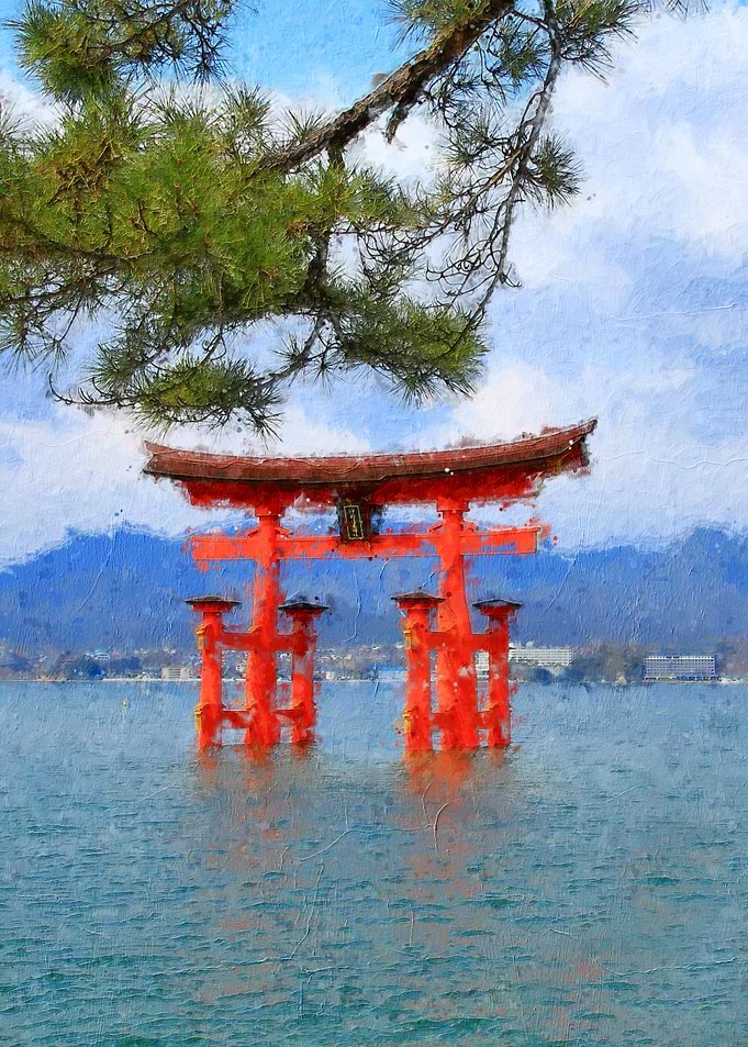 Torii Gate in Water