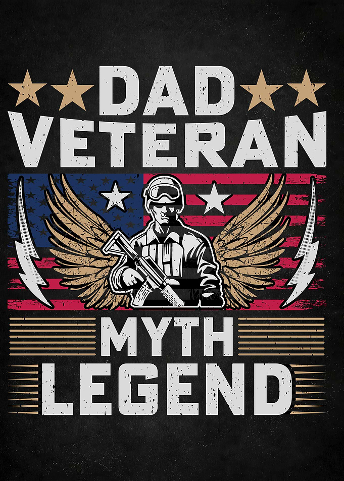 Dad Veteran Myth Legend