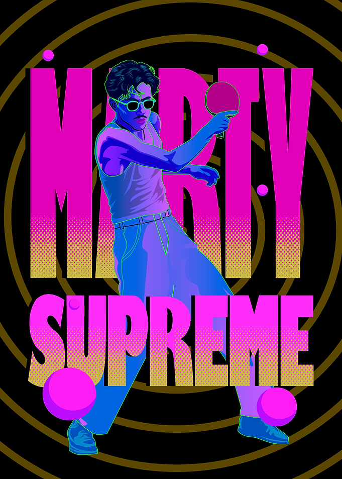 Marty Supreme Ping Pong Poster