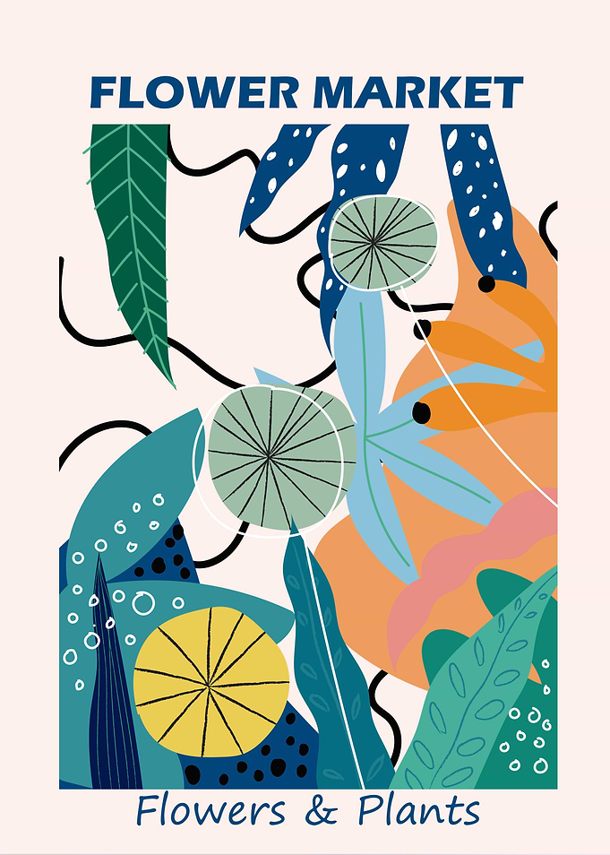 Flower Market Poster