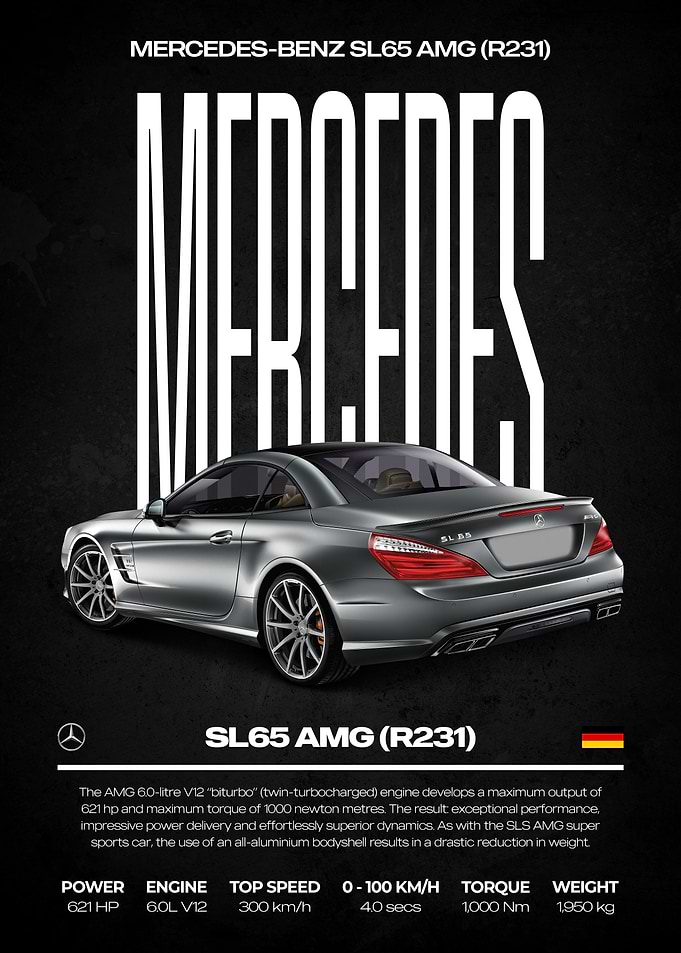 Mercedes-Benz SL65 AMG (R231) Poster