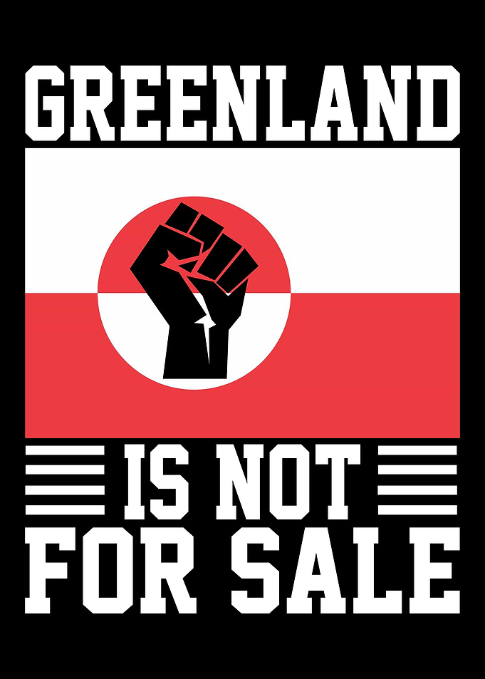 Greenland Is Not For Sale Protest Poster