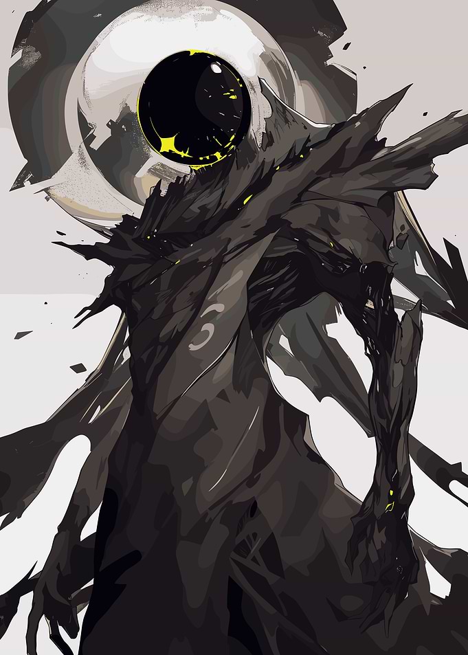 Dark Figure with Giant Eye
