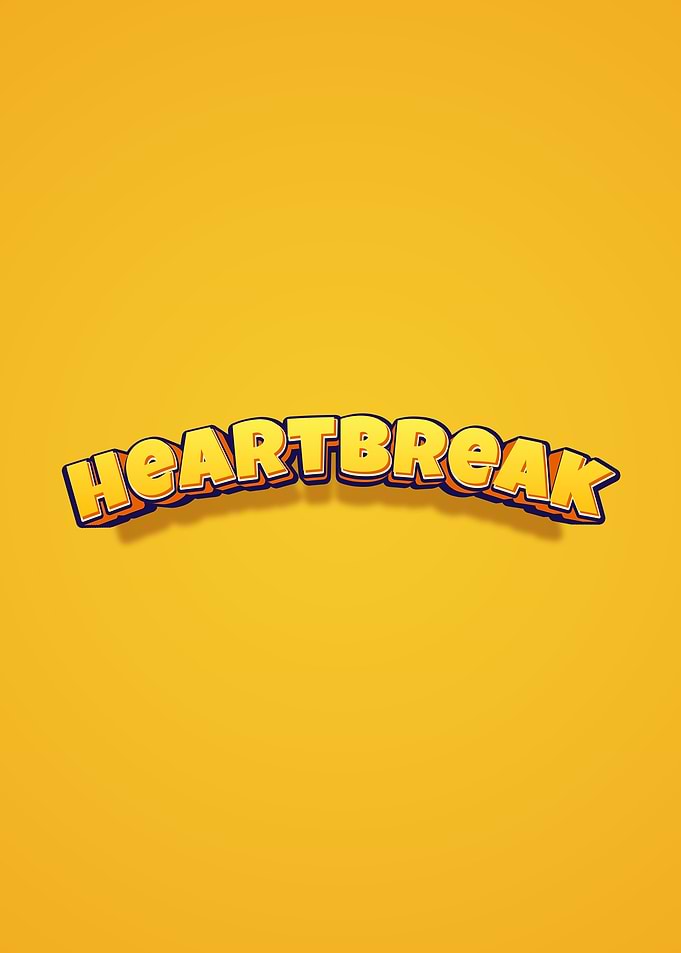 Heartbreak Text Art