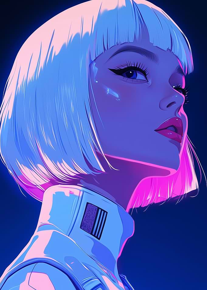 Cyberpunk Woman Portrait