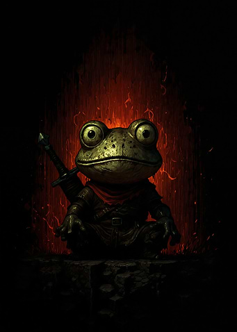 Warrior Frog with Sword