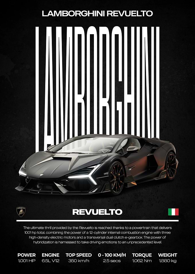 Lamborghini Revuelto Poster