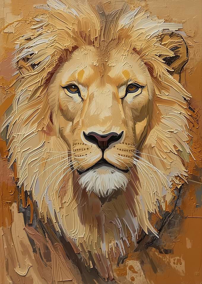 Majestic Lion Portrait