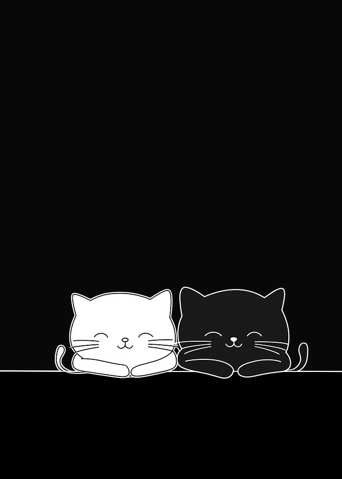Cute Black and White Cats