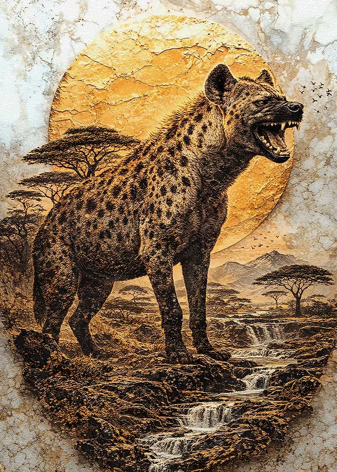 Hyena Sentinel of the Ancient Plains