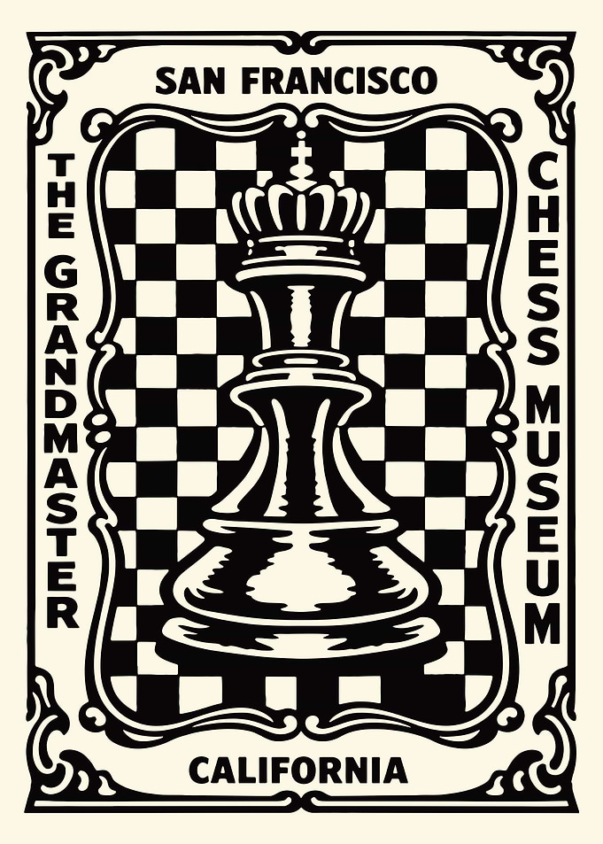 San Francisco Chess Museum King Poster