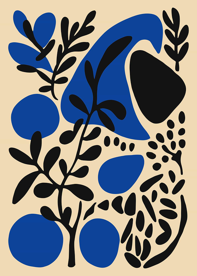 Abstract Botanical Composition
