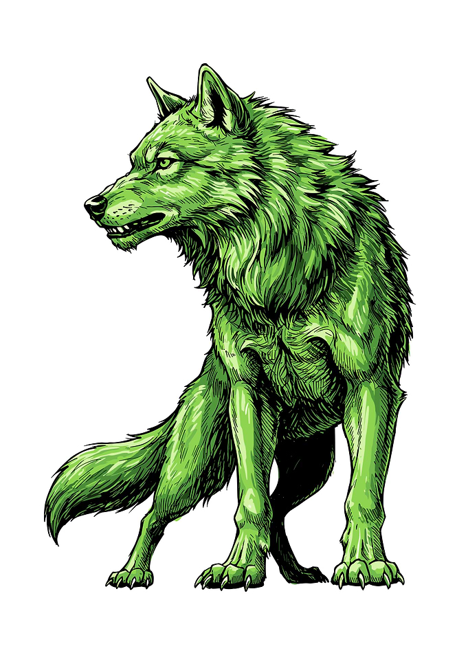 Big Wolf Illustration