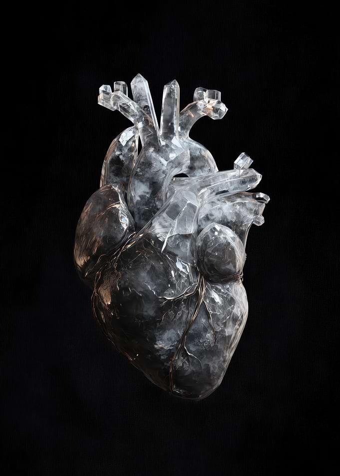 Crystal Heart Sculpture