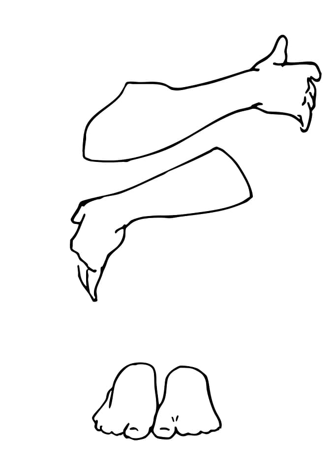 Disembodied Body Parts Illustration
