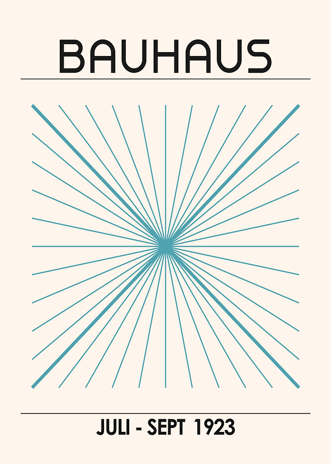 Bauhaus Poster with Geometric Design