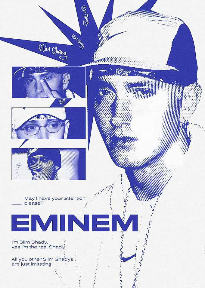 Eminem Slim Shady Poster