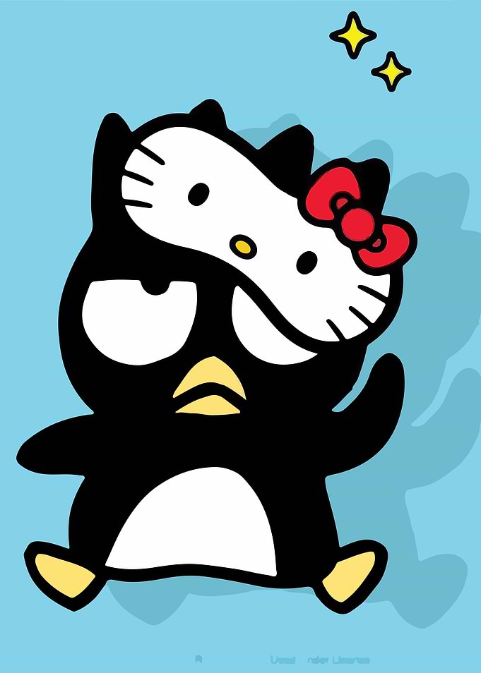 Badtz-Maru as Hello Kitty