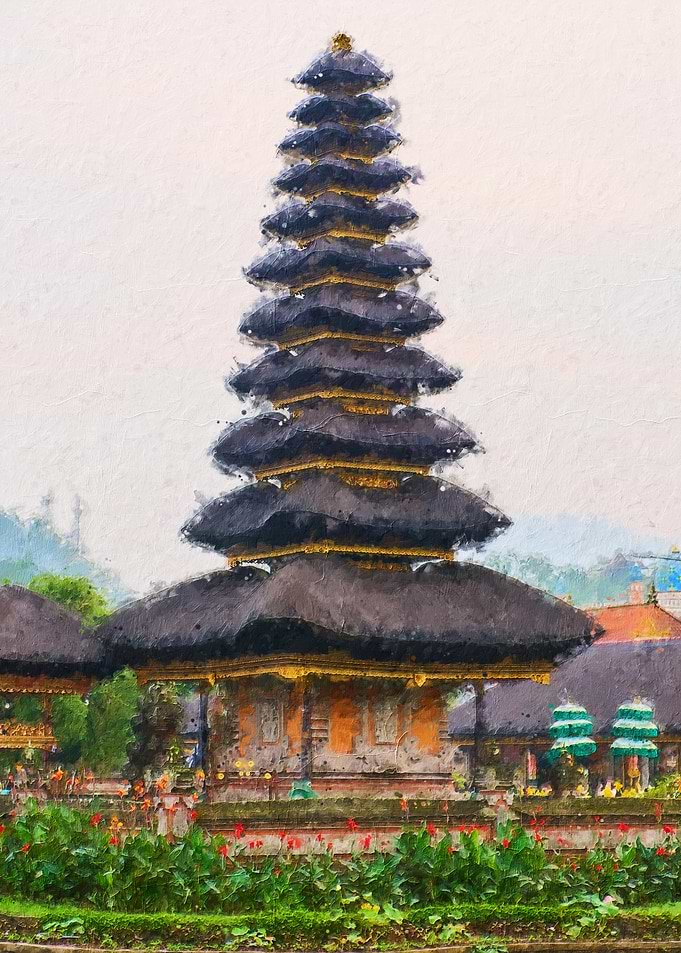 Balinese Temple Pagoda