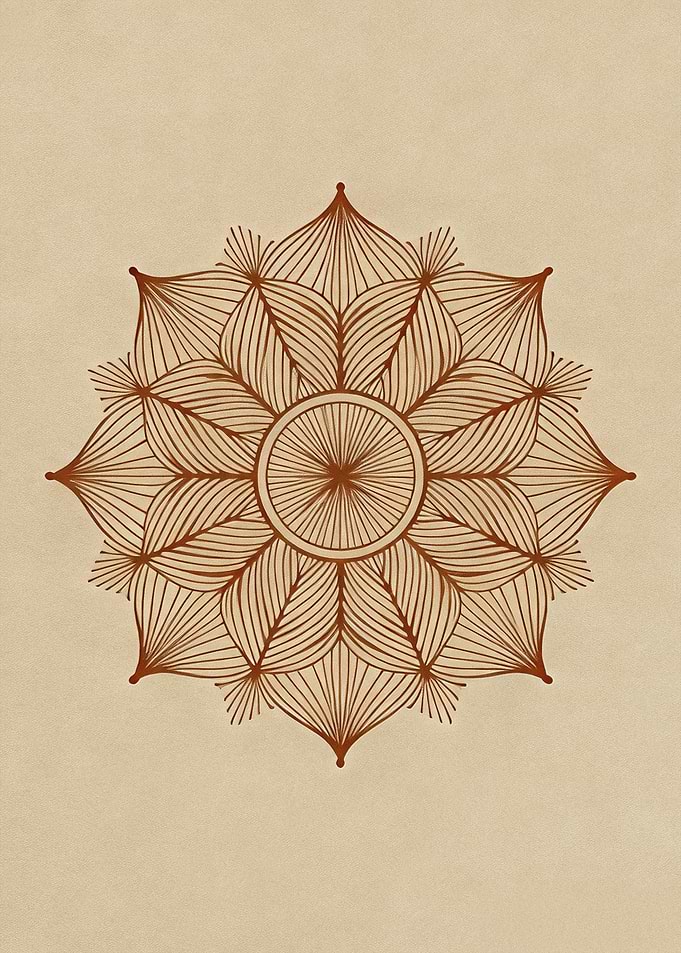 JAPANDI ZEN Mandala Sacred Geometry Boho Wall Art