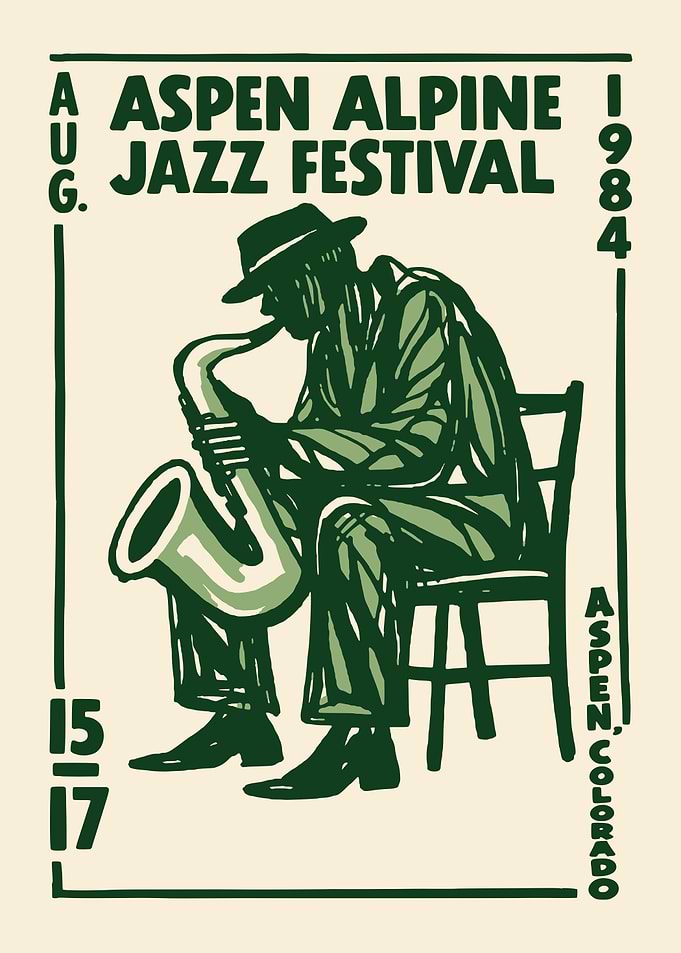 Aspen Alpine Jazz Festival Poster