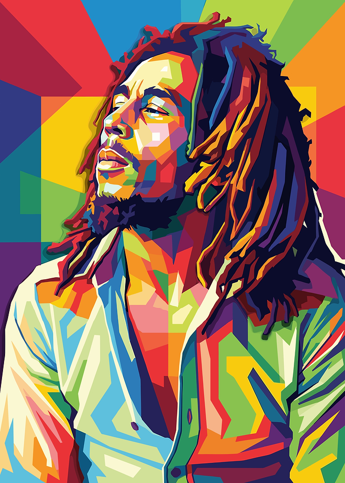 Bob Marley Pop Art Portrait