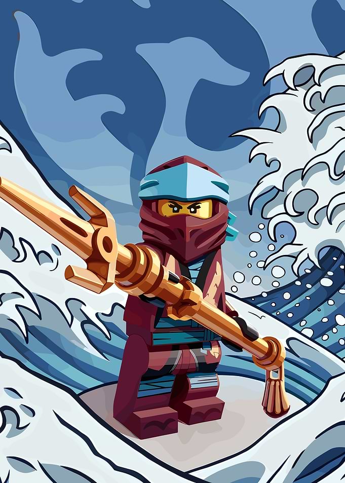 Ninjago Kai with Golden Weapon