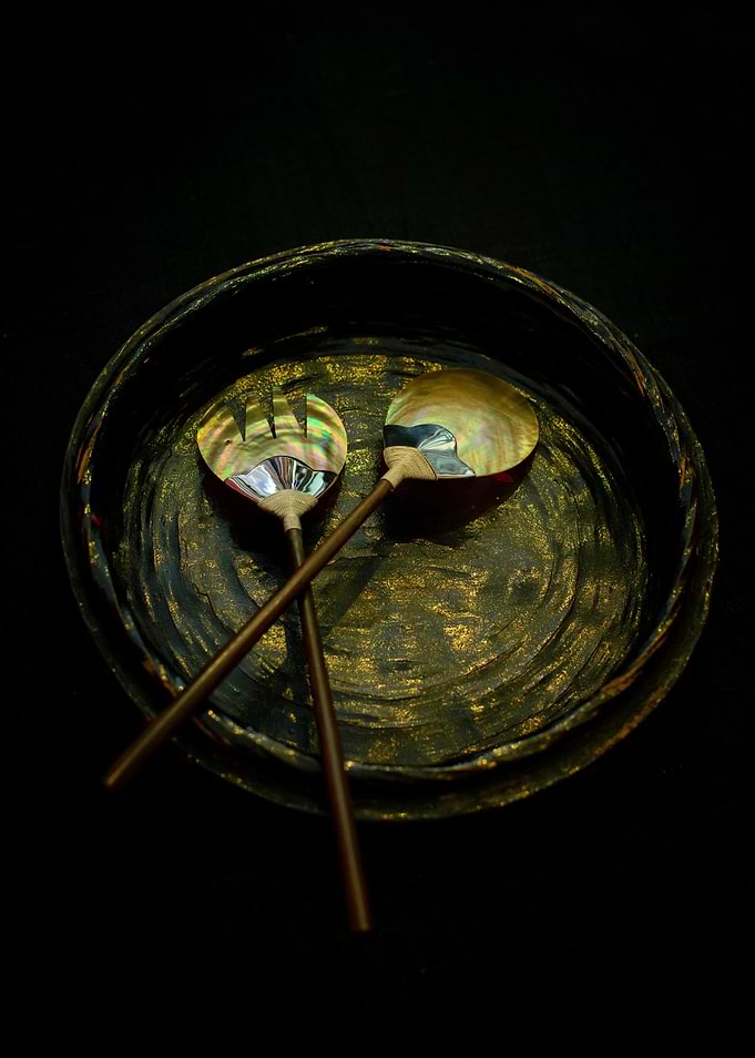 Decorative Serving Spoons in a Bowl