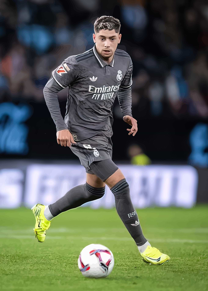 Valverde Football Player in Action