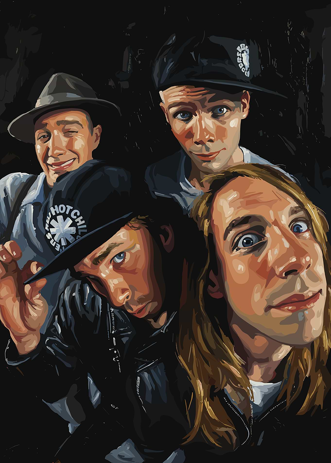 Red Hot Chili Peppers Portrait