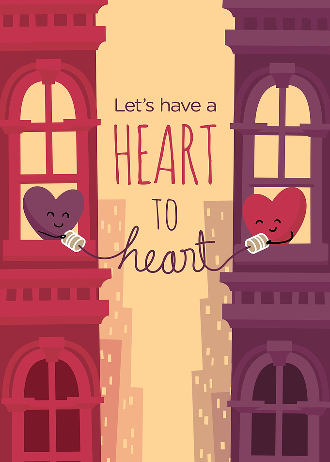 Hearts Talking Through Windows