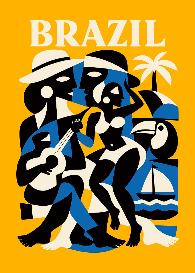 Brazil Travel Poster