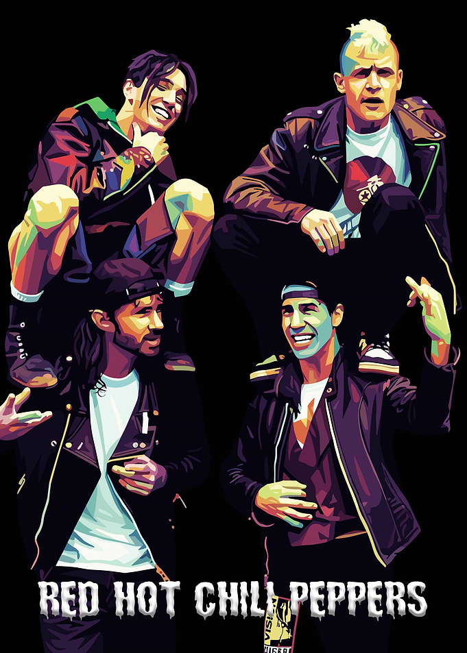 Red Hot Chili Peppers Pop Art
