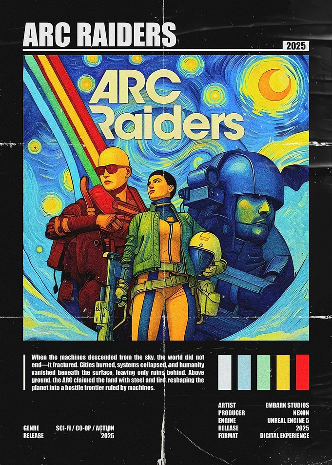 Arc Raiders Sci-Fi Game Poster