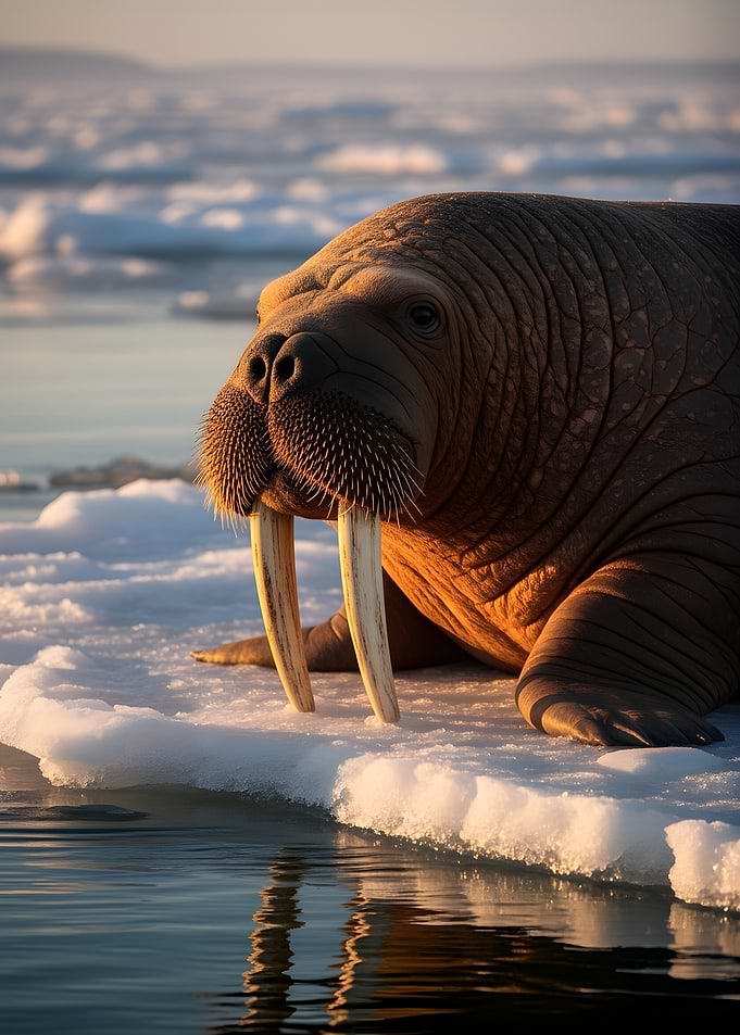 Walrus on Ice Floe