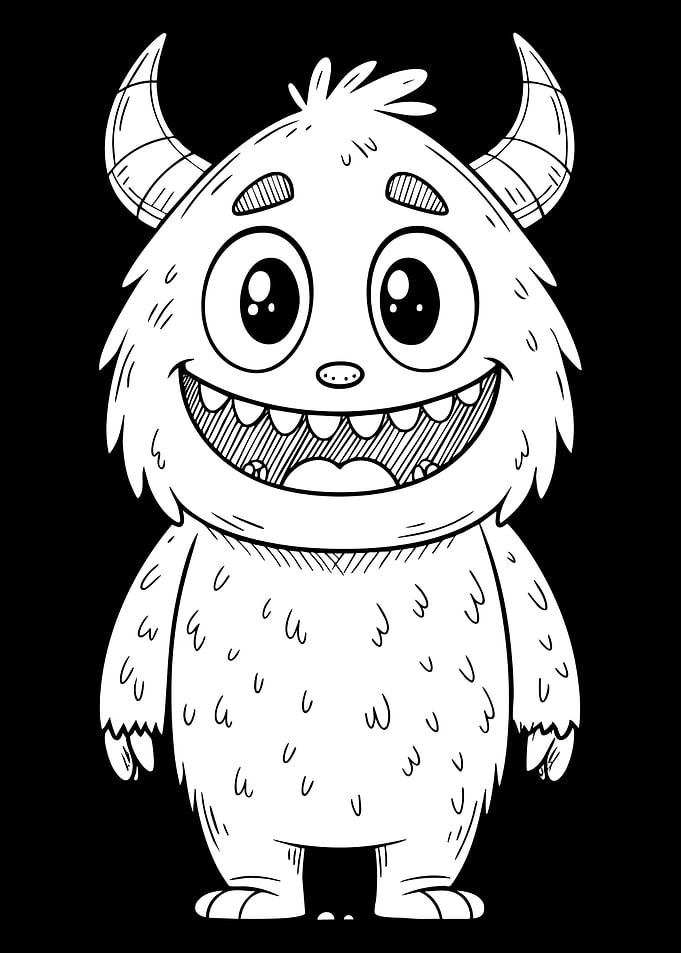 Cute Monster Illustration