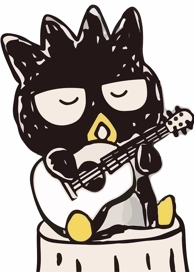 Badtz-Maru playing guitar