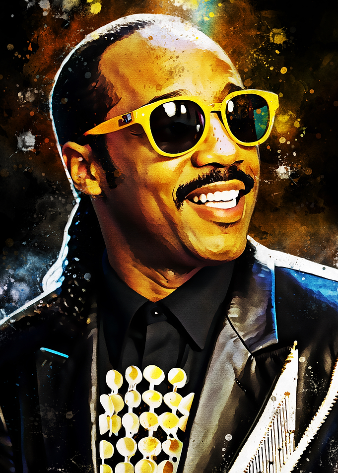 Stevie Wonder Pop Art Portrait
