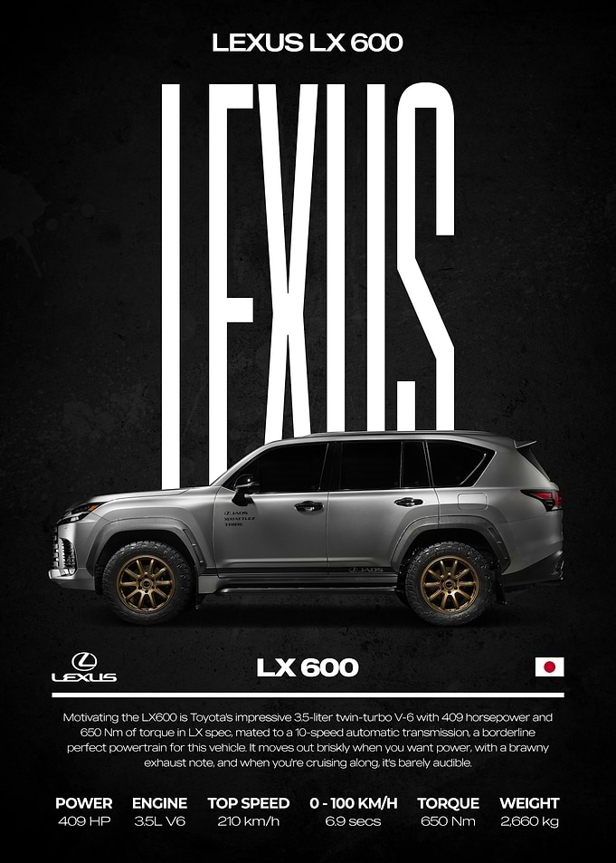 Lexus LX 600 Poster