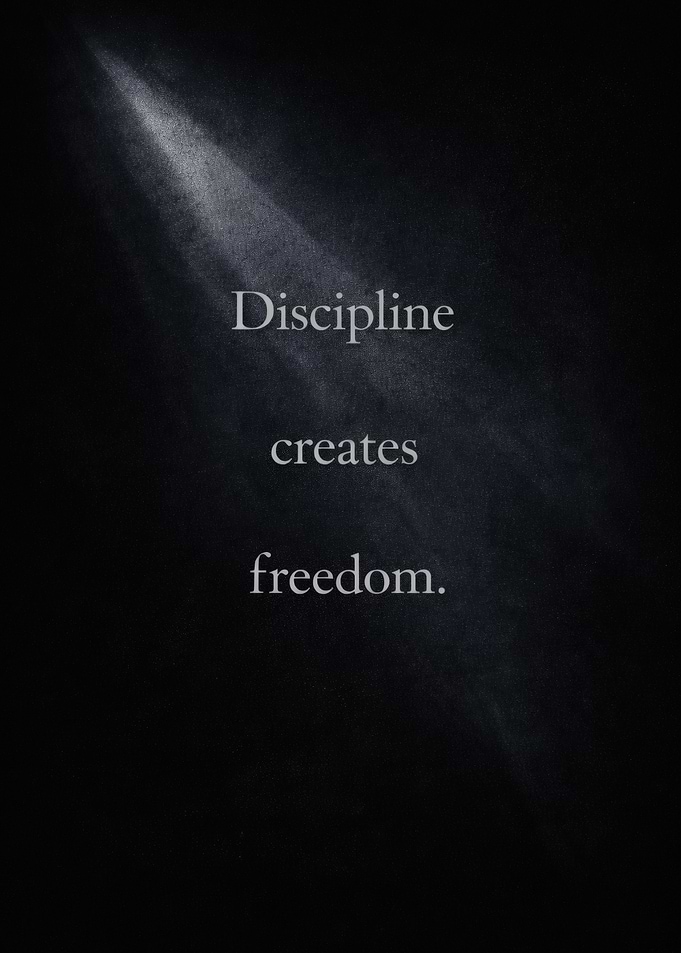 Discipline Creates Freedom Quote