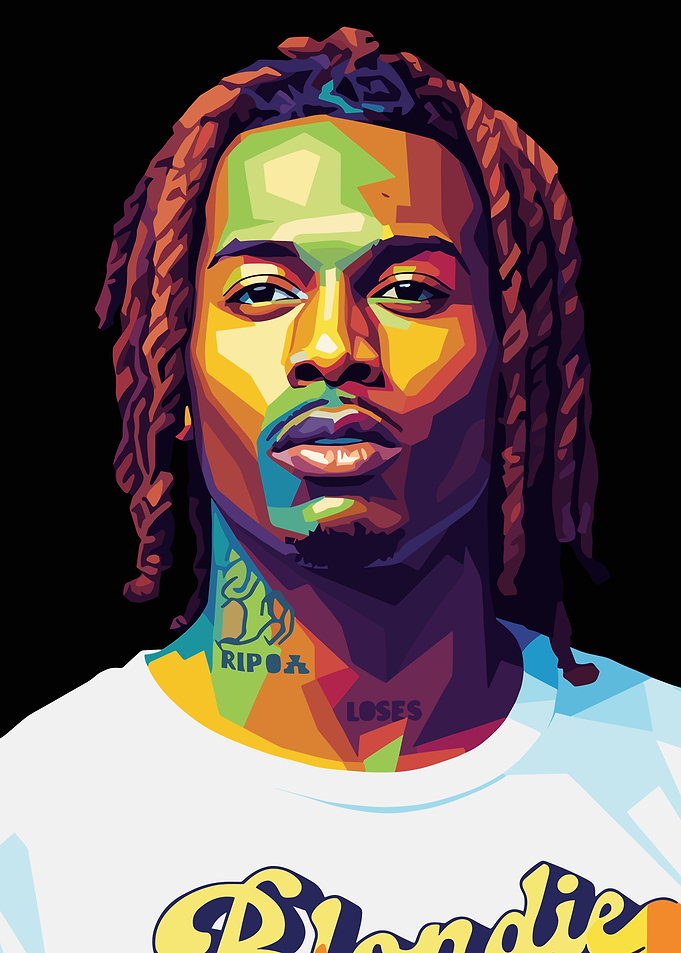 Playboi Carti Pop Art Portrait