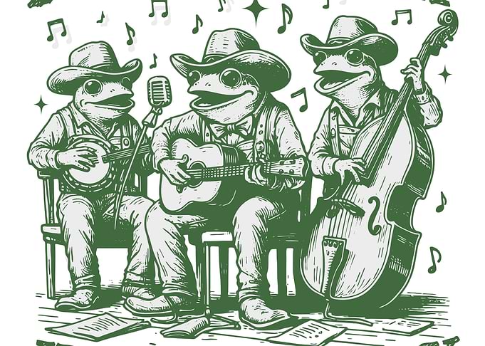 Frogs Playing Music