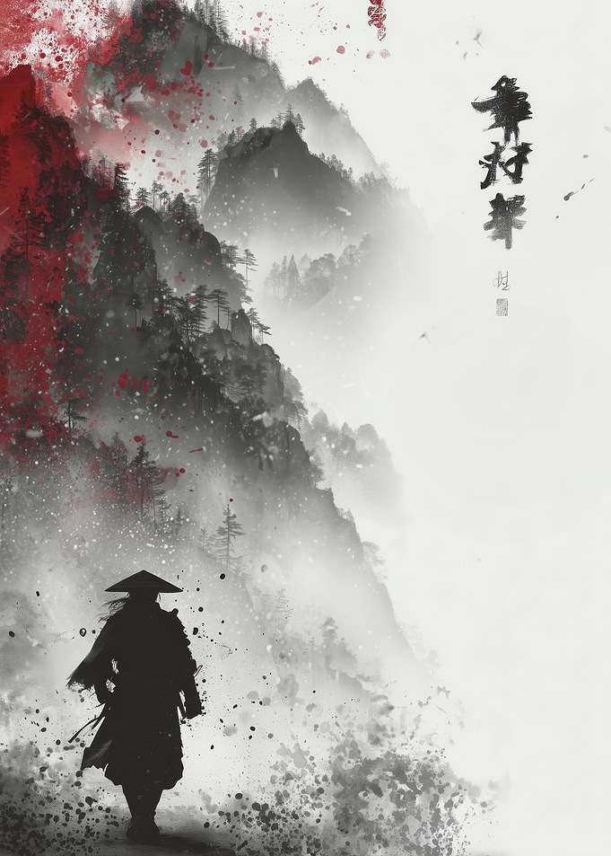 Samurai in Misty Mountains
